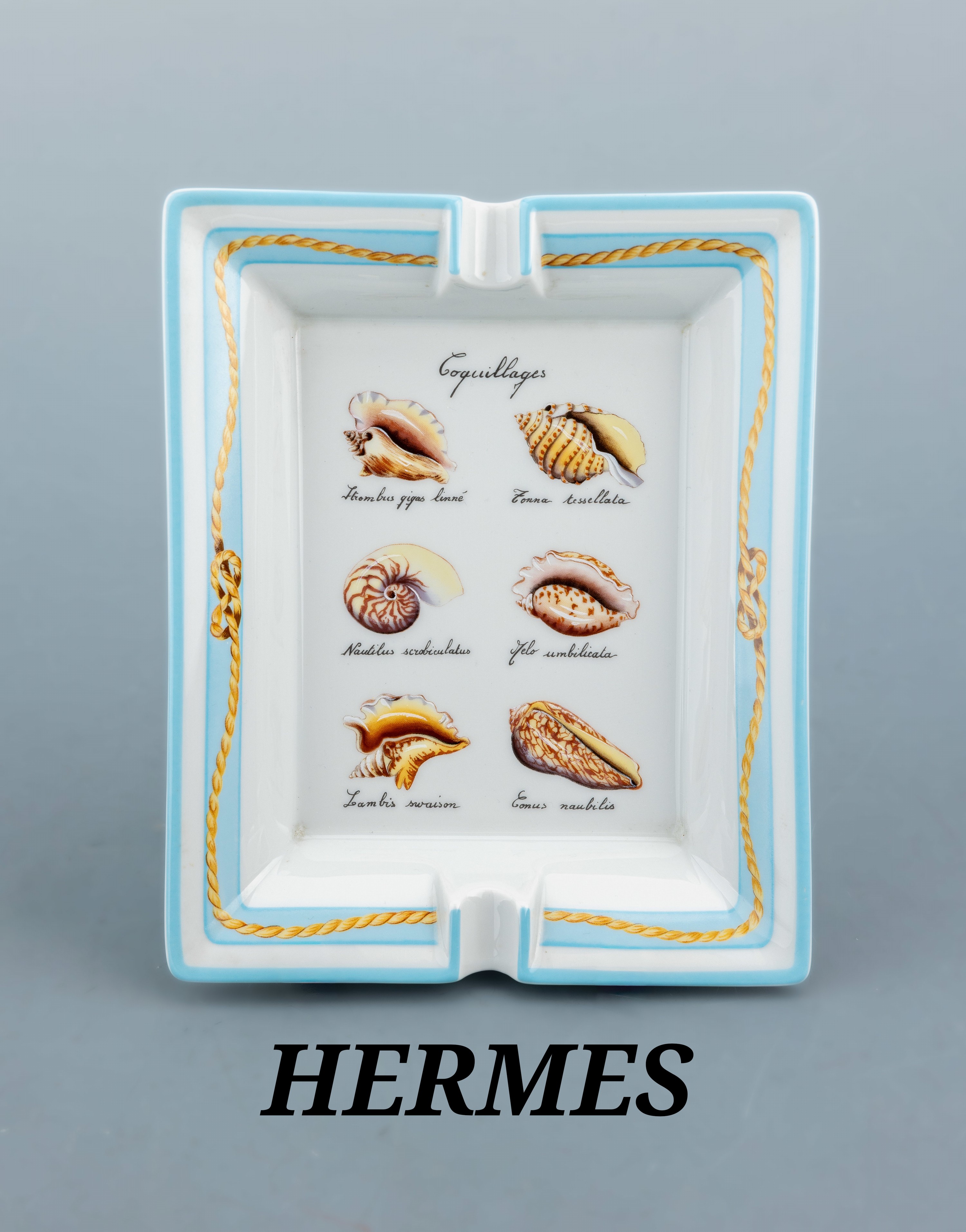 Image 27055996 - HERMES Aschenbecher ´Coquillages´, Porzellan mit polychromen Dekor, Darstellung ...