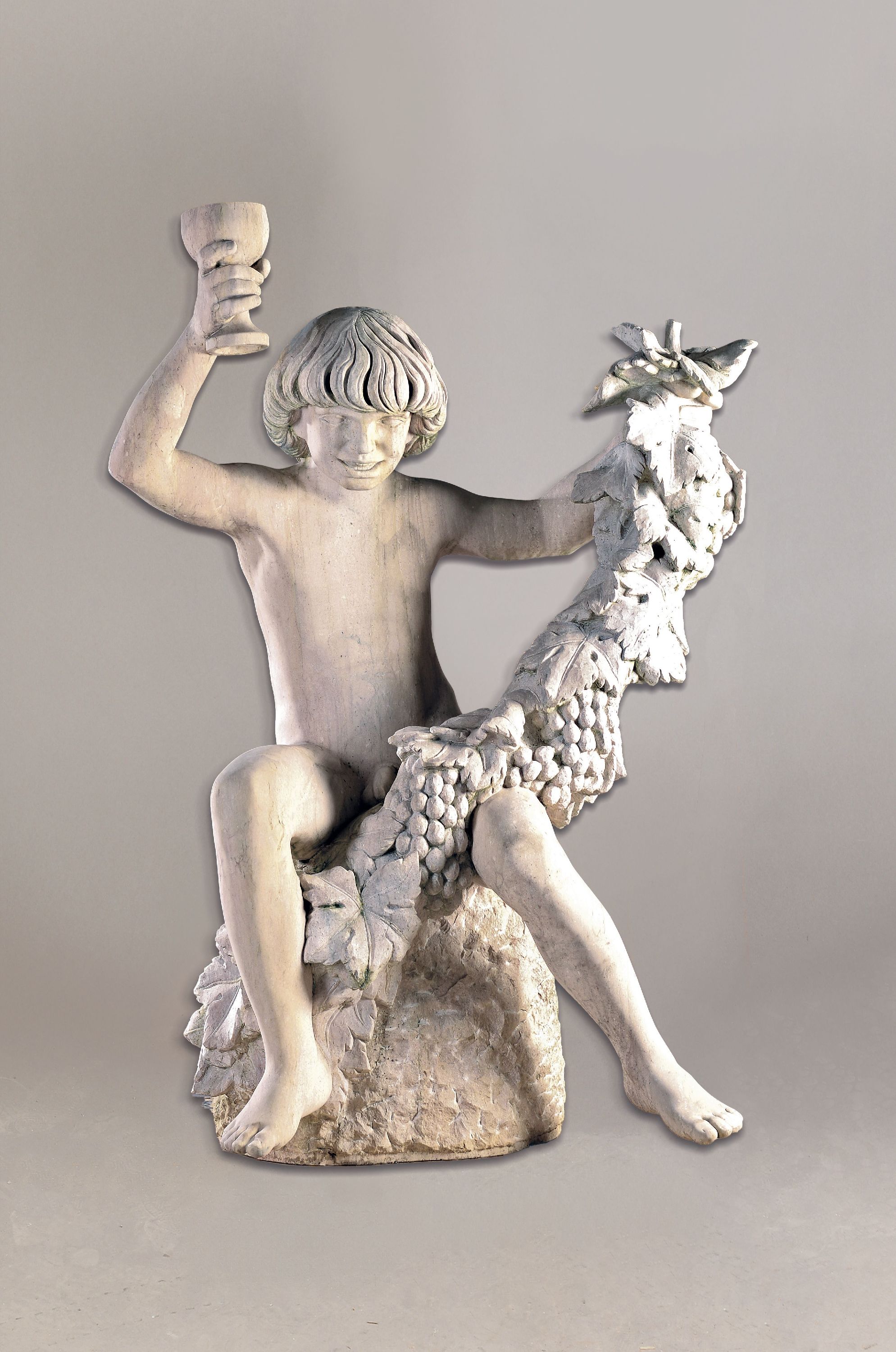 Image 27056606 - Große Skulptur eines Bacchusknaben, Wolfgang Schwaiger Henndorf am Wallersee, aus sog. ...