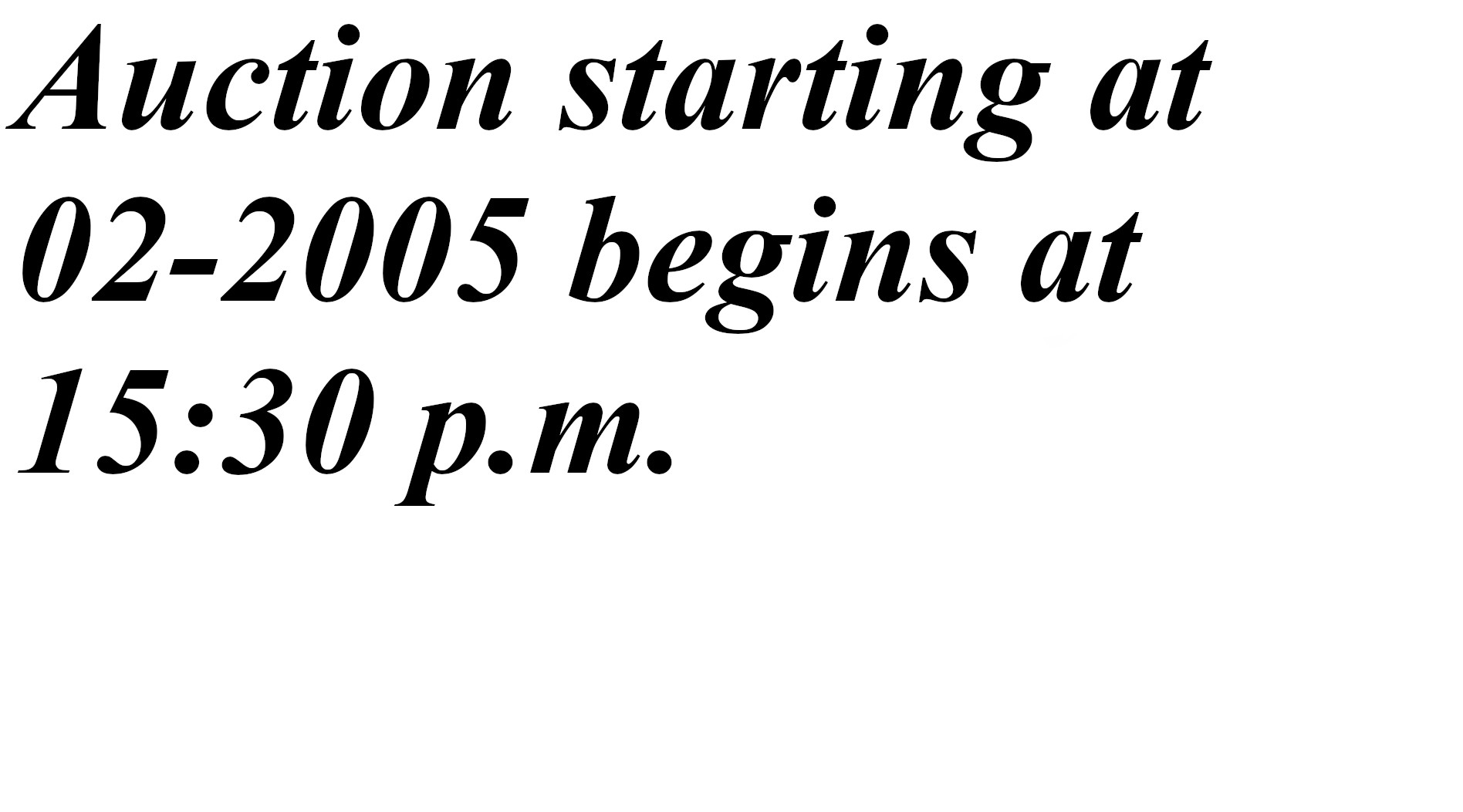 Image 27056703 - Auktion ab 2005 beginnt um 15:30 Uhr