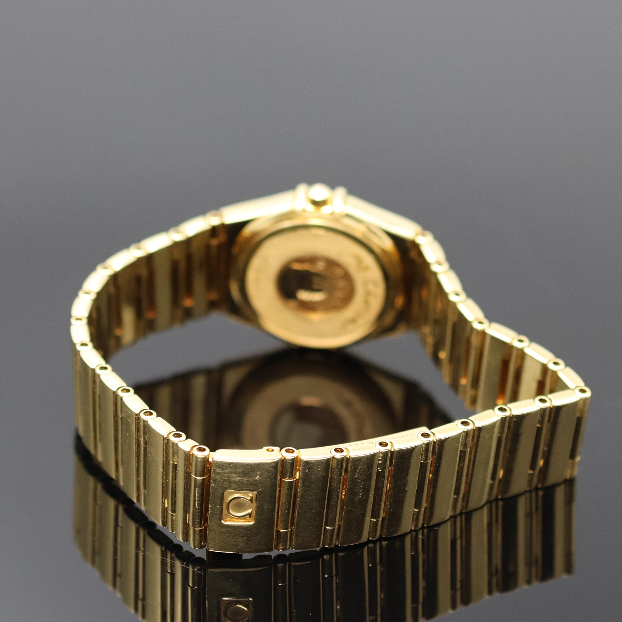 Detail b: OMEGA Damenarmbanduhr Modellserie Constellation "My Choice" Referenz 795.1241, Schweiz um 2000, quarz, GG 750/000 inkl. Gliederband m. ...