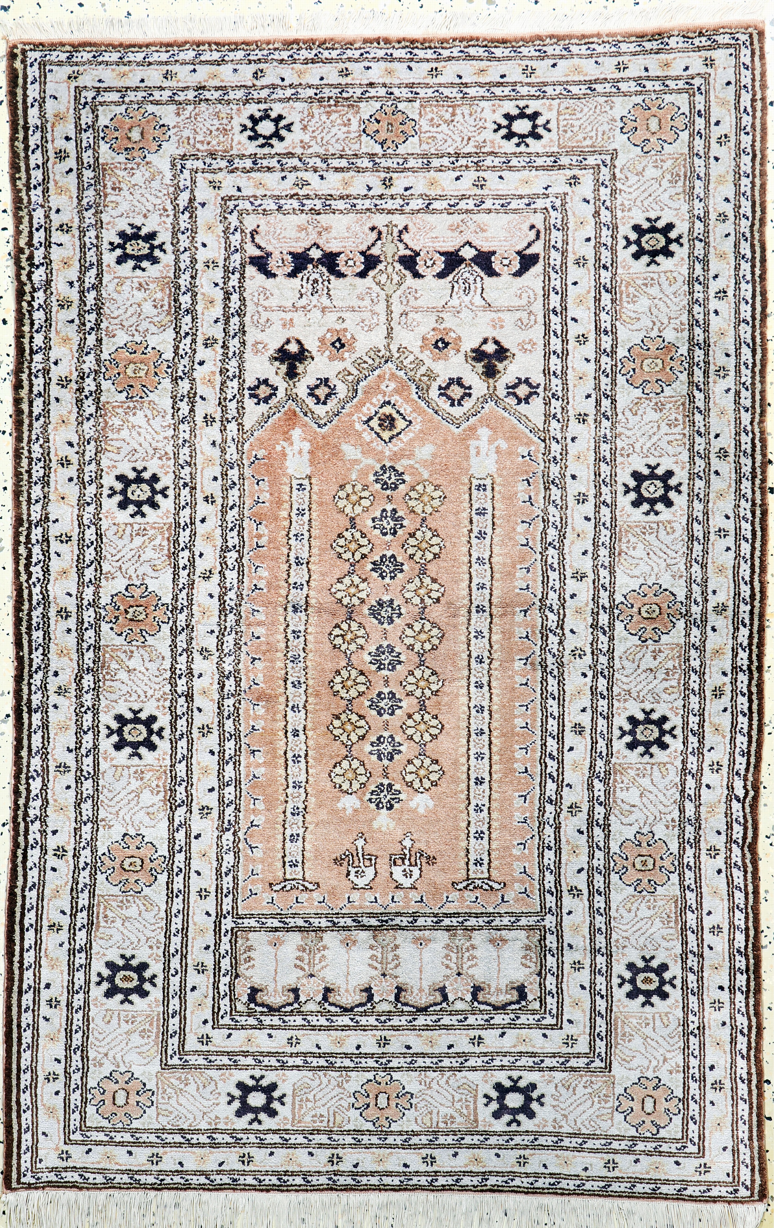 Image 27056712 - Kayseri Flosch, Türkei, Mitte 20.Jhd, merzerisierte Baumwolle, ca. 145 x 95 cm, EHZ:2 ...