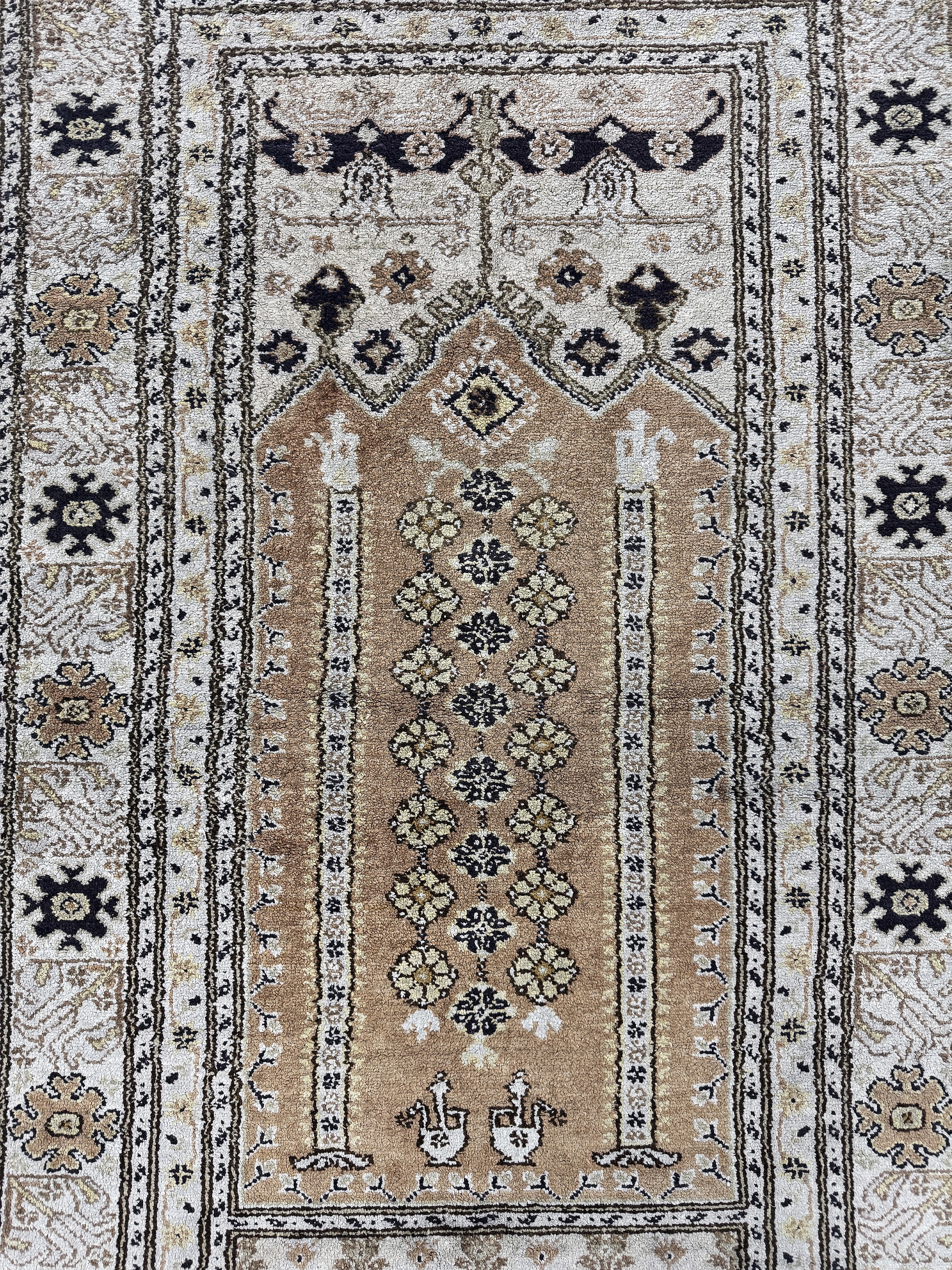 Detail c: Kayseri Flosch, Türkei, Mitte 20.Jhd, merzerisierte Baumwolle, ca. 145 x 95 cm, EHZ:2
