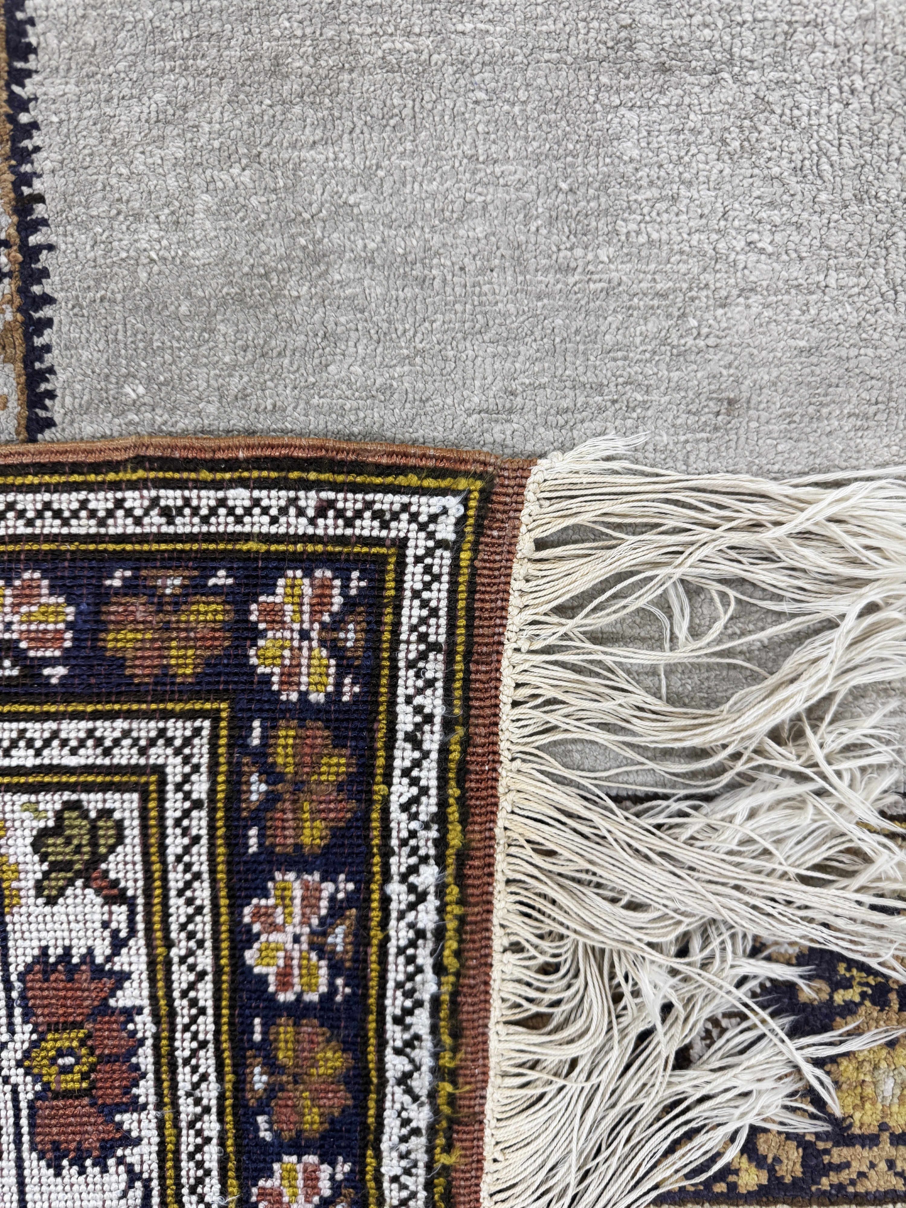 Detail e: Kayseri Flosch, Türkei, Mitte 20.Jhd, merzerisierte Baumwolle, ca. 180 x 120 cm, EHZ: 2