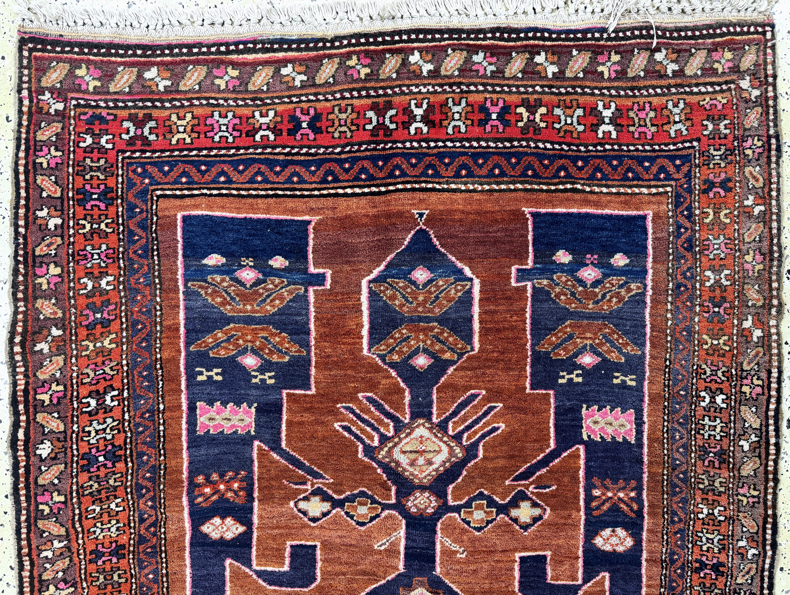 Detail a: Meschgin, Persien, Mitte 20.Jhd, Wolle auf Baumwolle, ca. 410 x 150 cm, EHZ: 2
