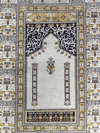 27056713c - Kayseri Flosch, Türkei, Mitte 20.Jhd, merzerisierte Baumwolle, ca. 180 x 120 cm, EHZ: ...