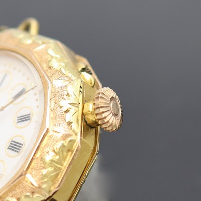 27056715c - Feine Damen-Anhängeuhr aus Taschenuhr an Brosche, Frankreich/Schweiz um 1900, reich ...