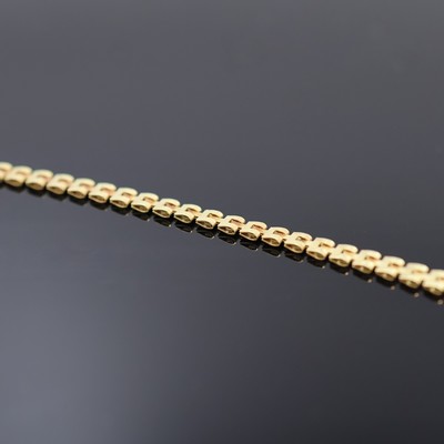 27056717a - Taschenuhrkette in GG 585/000, mit Federring, L. ca. 20 cm, Gew. ca. 4,5g