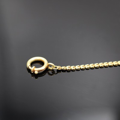 27056717c - Taschenuhrkette in GG 585/000, mit Federring, L. ca. 20 cm, Gew. ca. 4,5g