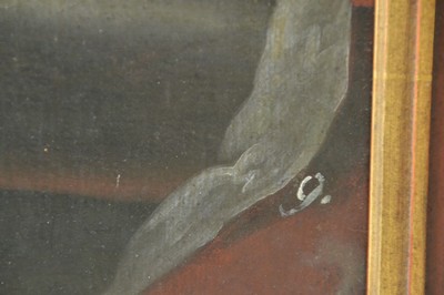 27057072d - Unbekannter Künstler des 18. Jh., Porträt eines Mannes in Rüstung mit rotem Mantel, ...