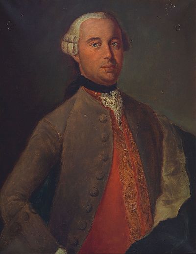 Image Unbekannter Porträtist des 18. Jh., Porträt des Joh. Andreas Schumann, rückseitig so ...