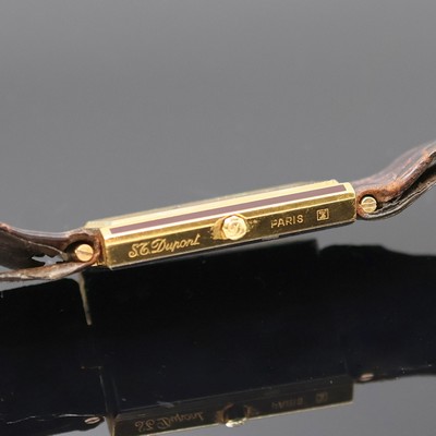 27057224c - DUPONT Designer-Herrenarmbanduhr, Frankreich / Schweiz um 1990, quarz, verg. Geh., orig. ...