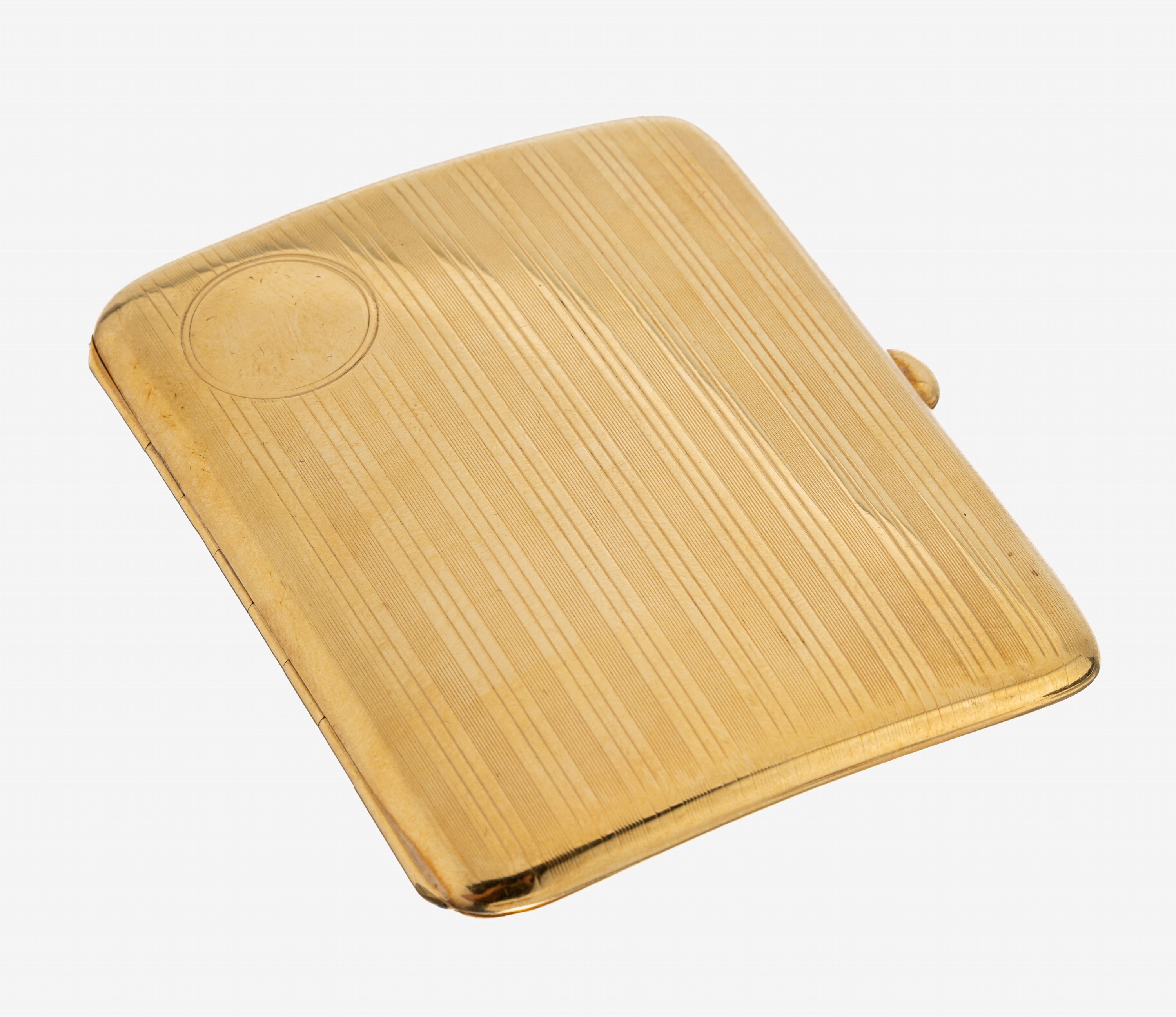 Image 27057364 - 18 kt Gold Zigarettenetui, England, wohl um 1930, GG 750/000, qualitätvolle ...