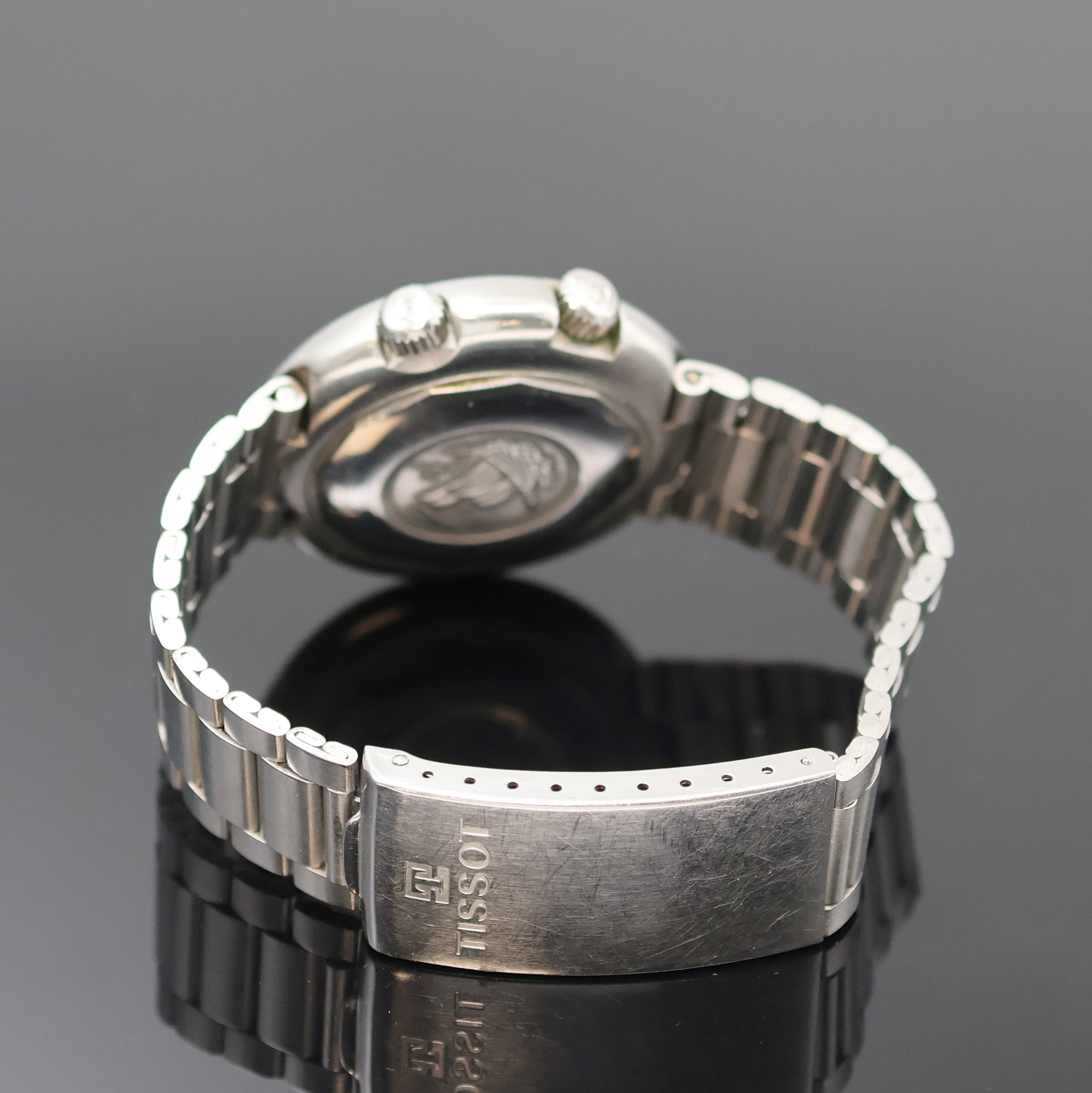 Detail b: TISSOT Navigator T12 Herrenarmbanduhr mit Weltzeitanzeige Referenz 44596, Schweiz um 1970, Automatik, massives Edelstahlgeh. inkl. orig. Gliederband ...