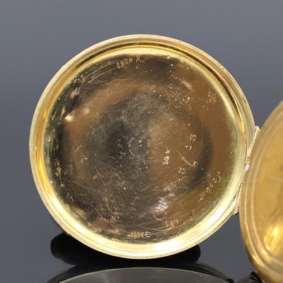 27057426f - 2 Offene Taschenuhren in GG 585/000, Schweiz um 1890/1910, 1x Schlüsselaufzug, teils ...