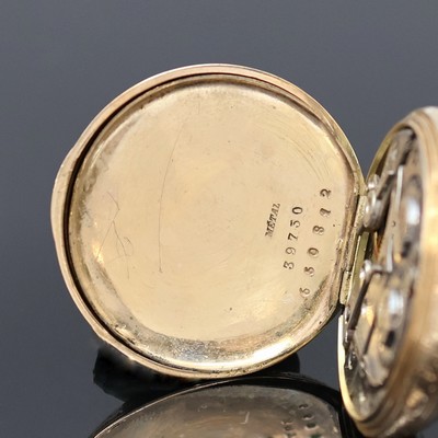 27057426l - 2 Offene Taschenuhren in GG 585/000, Schweiz um 1890/1910, 1x Schlüsselaufzug, teils ...