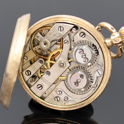 27057426m - 2 Offene Taschenuhren in GG 585/000, Schweiz um 1890/1910, 1x Schlüsselaufzug, teils ...