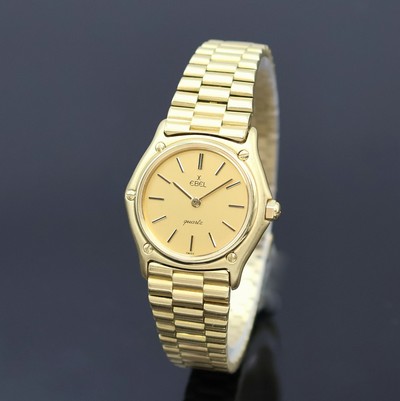 27057428a - EBEL 18k yellow gold ladies wristwatch, Switzerland around 1995, quartz, monocoque- case ...
