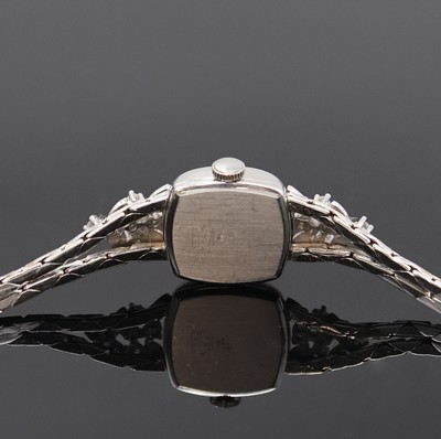 27057433d - ANKER Damenarmbanduhr mit Diamanten in WG 585/000, Schweiz um 1965, Handaufzug, Goldband ...