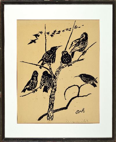 27057483k - Werner vom Scheidt, 1894 Großblittersdorf-1984Bad Berzabern, 2 Holzschnitte mit ...