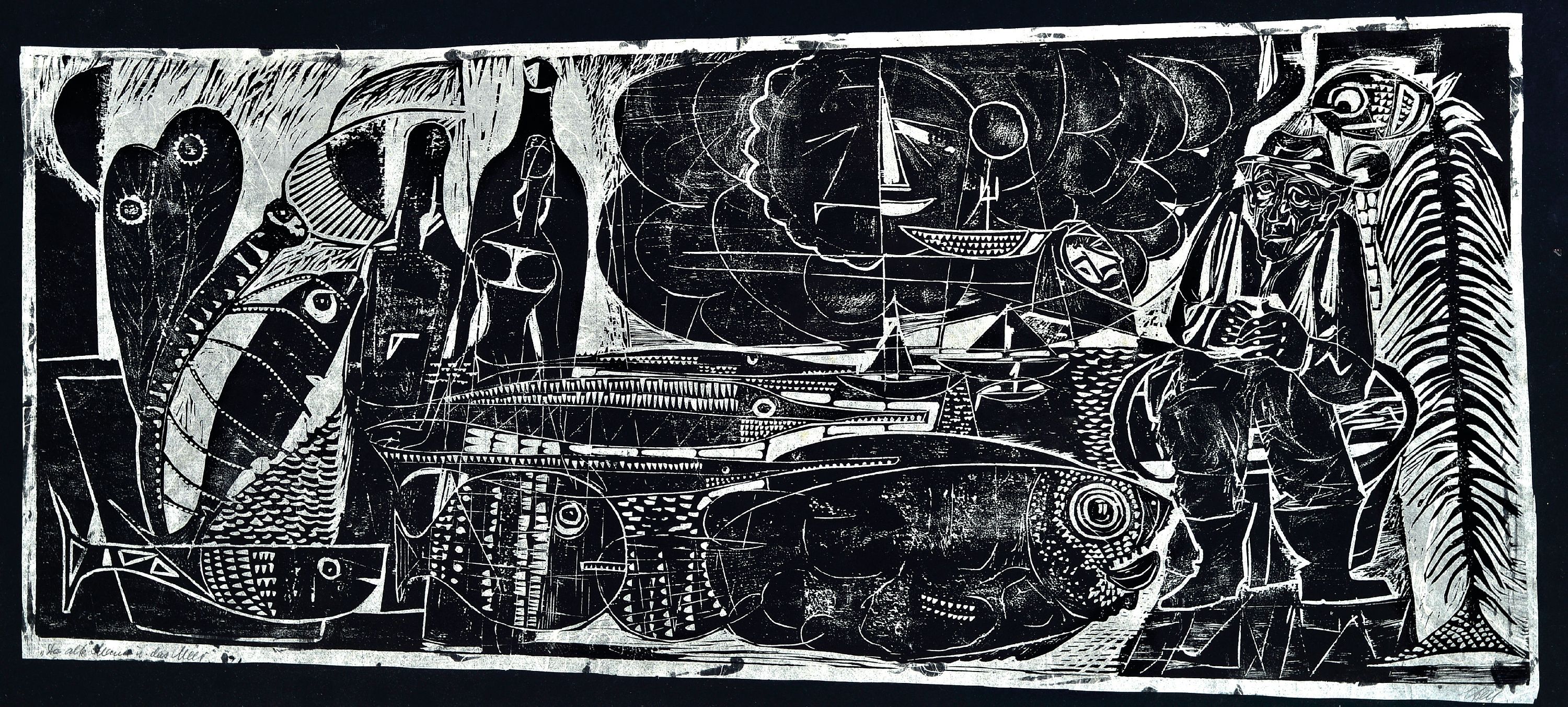 Image 27057882 - Ludwig Feil, 1910 Worms-1980 Mannheim, 7 Grafiken, 5 Radierungen ´Luftpuppe´, ´Mann´, ...