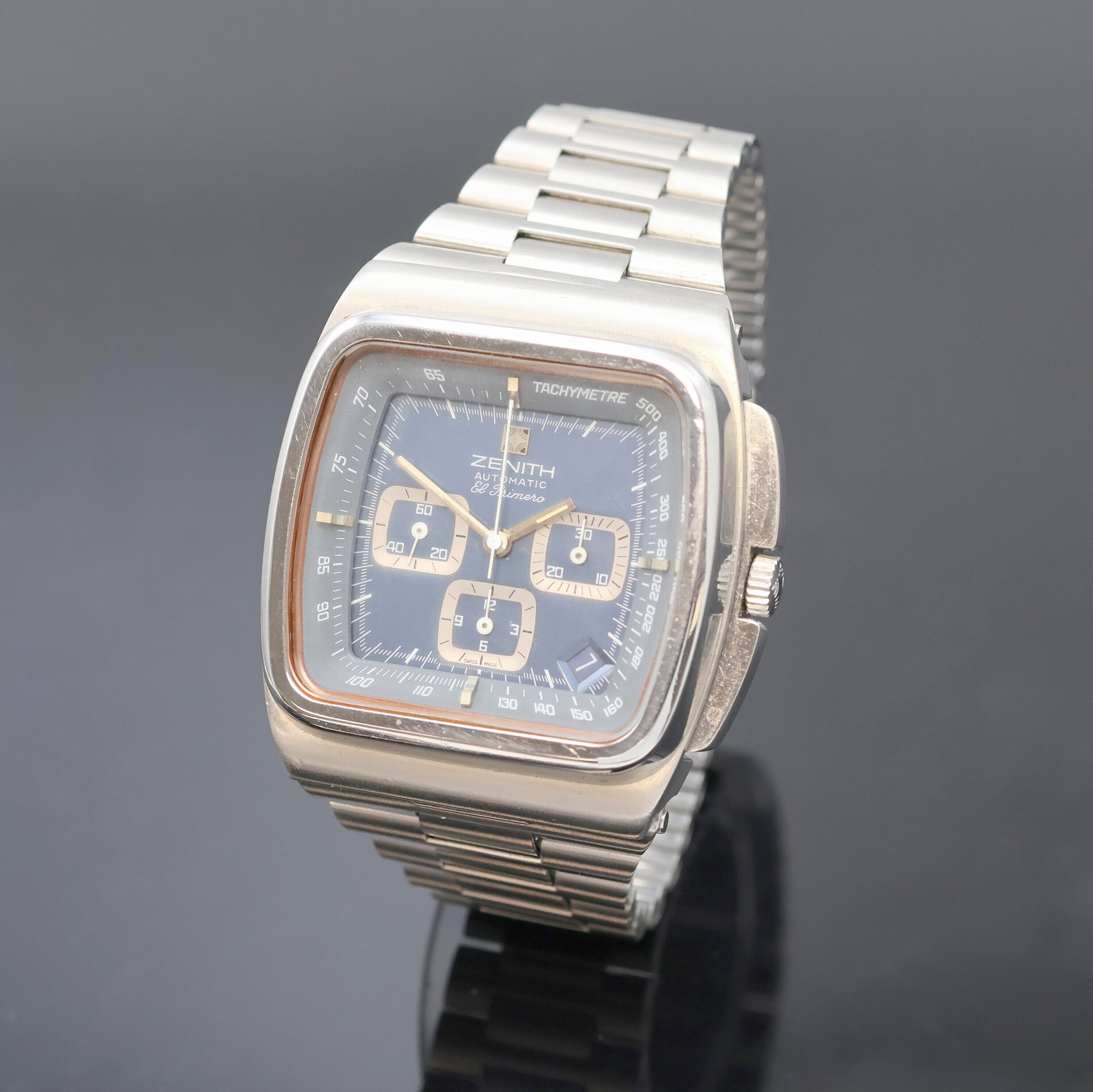 Image 27057896 - ZENITH El Primero TV-Screen Armbandchronograph Referenz 01-0200-415 in Stahl, Schweiz um ...