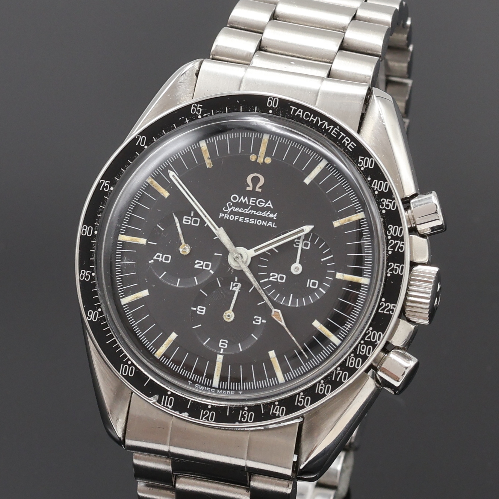 Detail a: OMEGA Speedmaster ikonischer Schaltradchronograph Referenz 145.022-68 St, Schweiz um 1968, Handaufzug, Edelstahlgeh. inkl. orig. Stahlband m. ...
