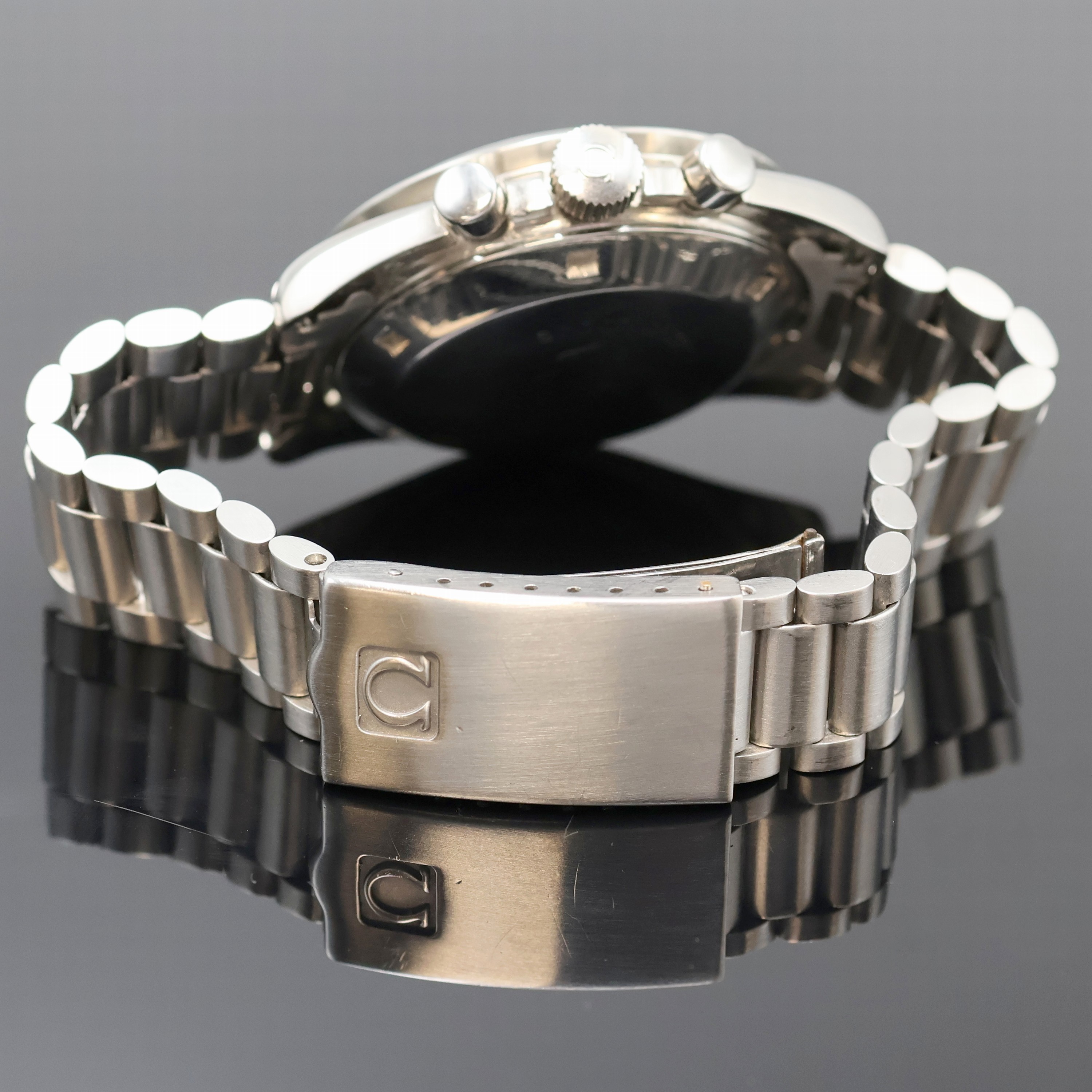 Detail c: OMEGA Speedmaster ikonischer Schaltradchronograph Referenz 145.022-68 St, Schweiz um 1968, Handaufzug, Edelstahlgeh. inkl. orig. Stahlband m. ...