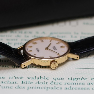 27057821d - ROLEX Cellini Damenarmbanduhr in GG 750/000 Referenz 5109/8, Schweiz verk. lt. beil. ...