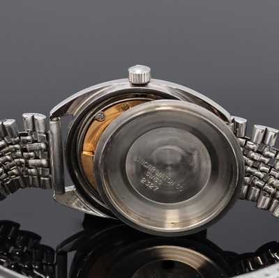 27057857g - ENICAR Sherpa 300 Armbanduhr in Stahl an Stahlband Referenz 144-39-16, Schweiz 1970er ...