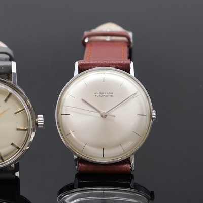 27057861c - JUNGHANS and 2 STOWA wristwatches, all 1960´s,Junghans: self winding, chromed case ...
