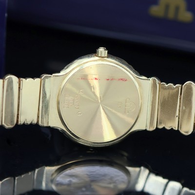 27057883h - MAURICE LACROIX Damenarmbanduhr in GG 750/000 mit Diamanten Referenz 55509/7101, quarz, ...