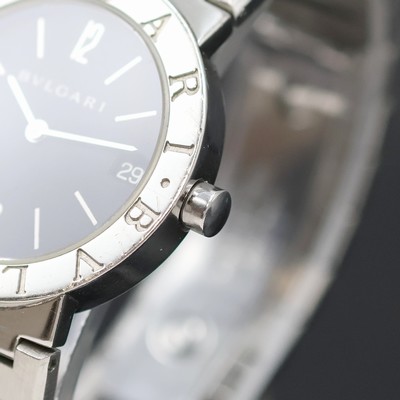 27057884d - BULGARI Armbanduhr Referenz BB 30 SSD, Schweiz um 1995, quarz, Edelstahlgeh. inkl. ...