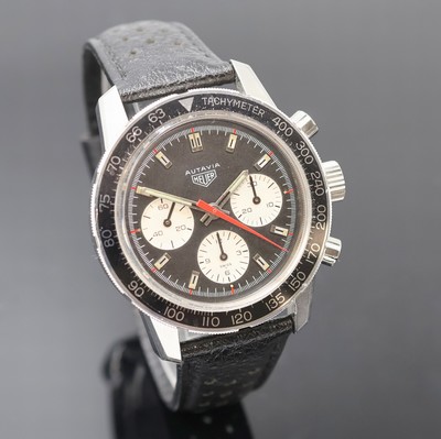 27057886b - HEUER Autavia Schaltradchronograph Referenz 2446C, Handaufzug, Schweiz um 1970, Boden ...