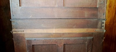 27057889s - Zweitüriger Stollenschrank/Kabinettschrank, wohl Mainz von A. Bembe, um 1890, Nussbaum ...