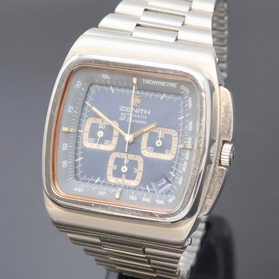 27057896a - ZENITH El Primero TV-Screen Armbandchronograph Referenz 01-0200-415 in Stahl, Schweiz um ...