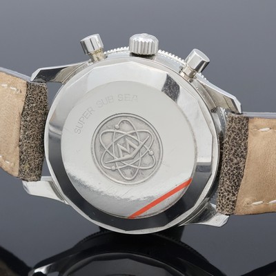 27057897d - MOVADO Super Sub Sea Armbandchronograph, Schweiz um 1968, Handaufzug, verschr. Stahlgeh. ...
