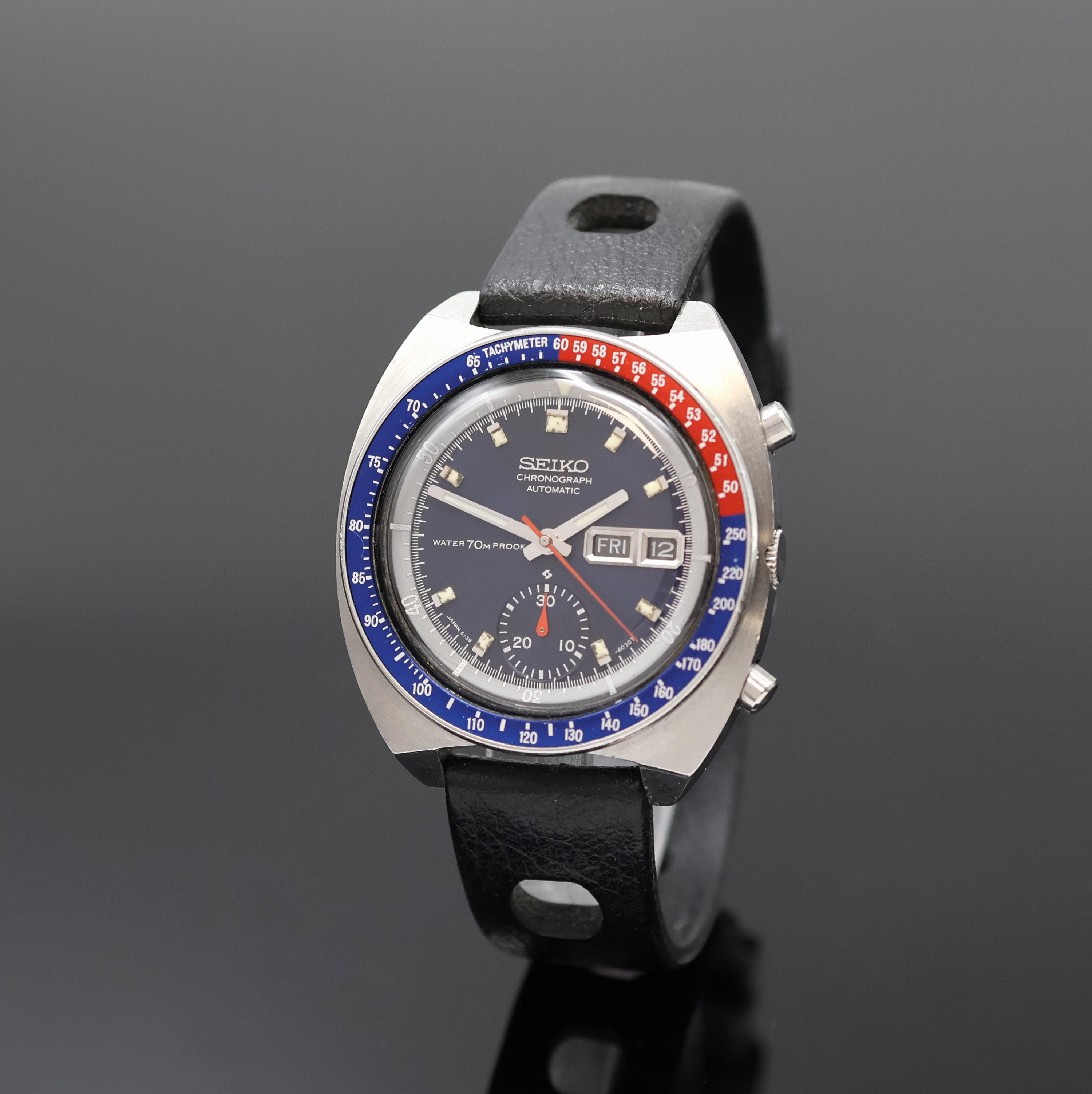 Image 27057952 - SEIKO Schaltradchronograph Referenz 3139-6000, Japan um 1969, Automatik, Edelstahlgeh., ...