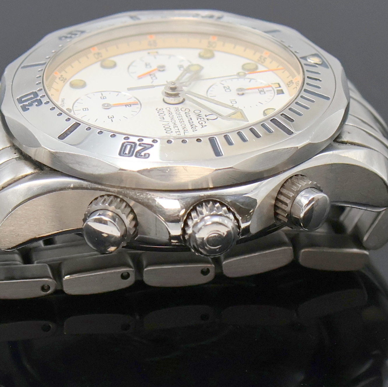 Detail c: OMEGA Seamaster Professional Chronometer Herrenchronograph Referenz 178.0504, Schweiz um 2000, Automatik, Edelstahlgeh. inkl. orig. Stahlband m. ...