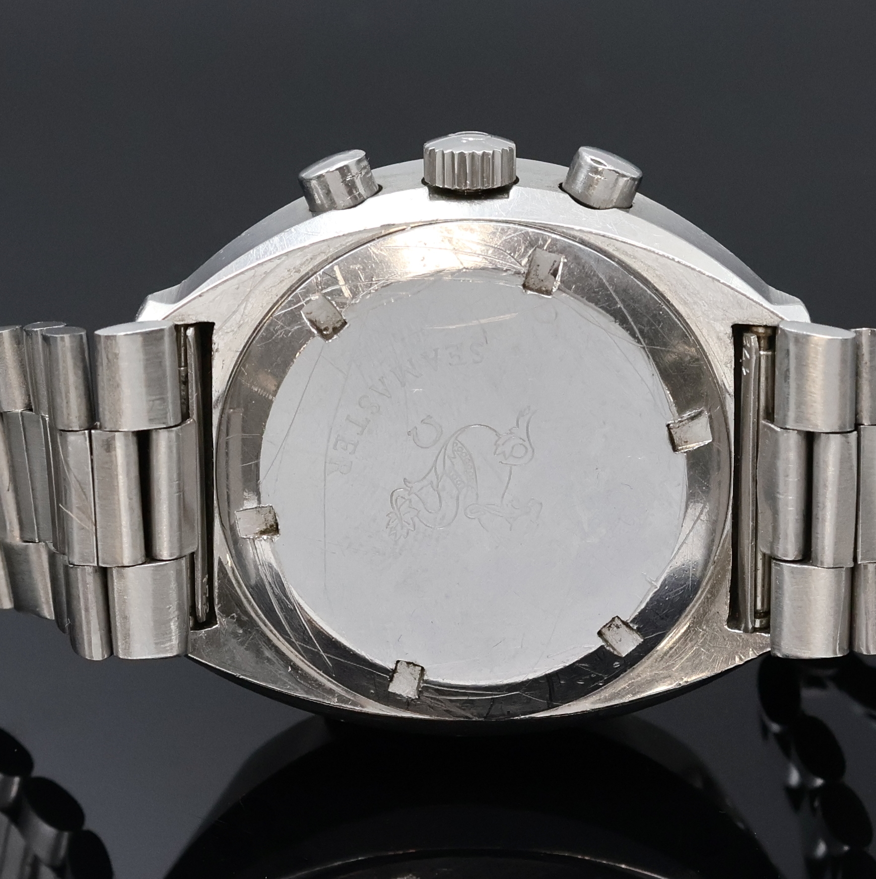 Detail d: OMEGA Speedmaster Professional Mark III Armbandchronograph Referenz 176.002, Schweiz um 1973, Automatik, massives Edelstahlgeh. inkl. orig. Stahlband ...