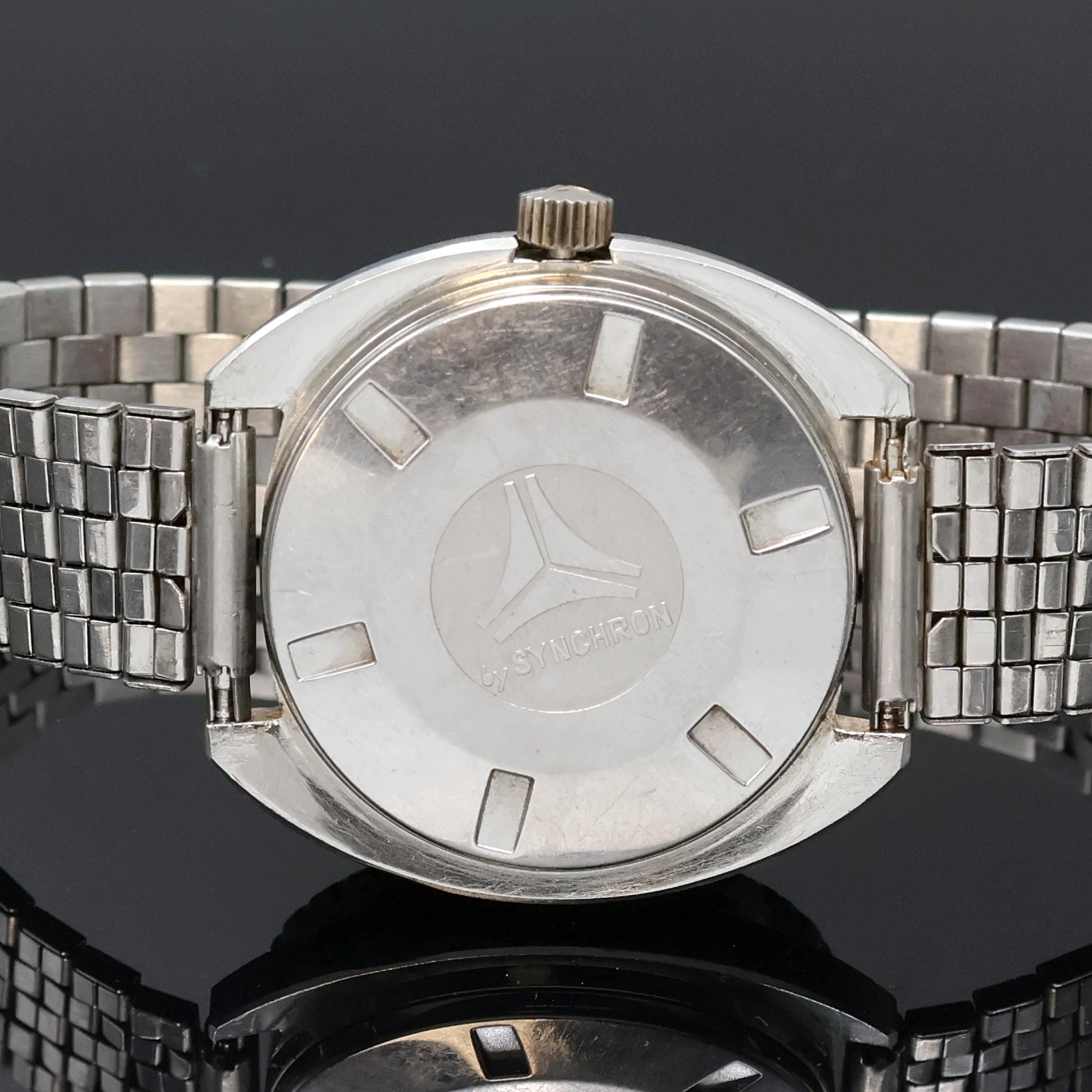 Detail c: DOXA by Synchron SUB 300T Professional Taucherarmbanduhr in Stahl, Schweiz um 1970, Automatik, schweres Geh., Boden verschr., eins. drehb. Stahl ...