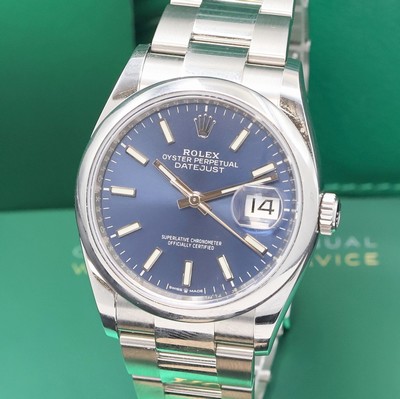 27057901a - ROLEX Oyster Perpetual Datejust Armbanduhr Referenz 126200, Schweiz verk. lt. beil. Pap. ...