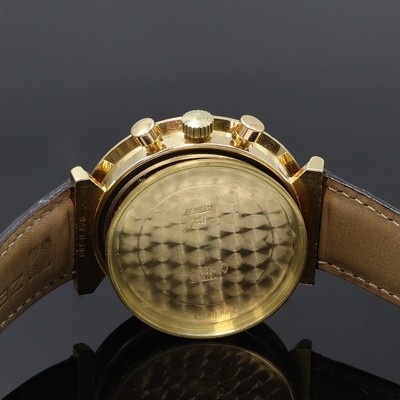 27057918g - ZENITH seltener Armbandchronograph El Primero in GG 750/000, Schweiz um 1970, Automatik, ...