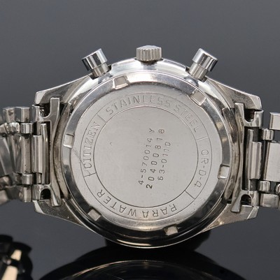 27057950e - CITIZEN Record Master seltener Chronograph mit Flyback in Edelstahl Referenz 4-570014 Y, ...