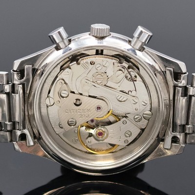 27057950f - CITIZEN Record Master seltener Chronograph mit Flyback in Edelstahl Referenz 4-570014 Y, ...