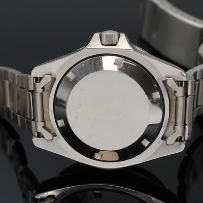 27057955d - MOVADO ZENITH Taucherarmbanduhr in Stahl, Schweiz um 1970, Automatik, Boden u. Krone ...