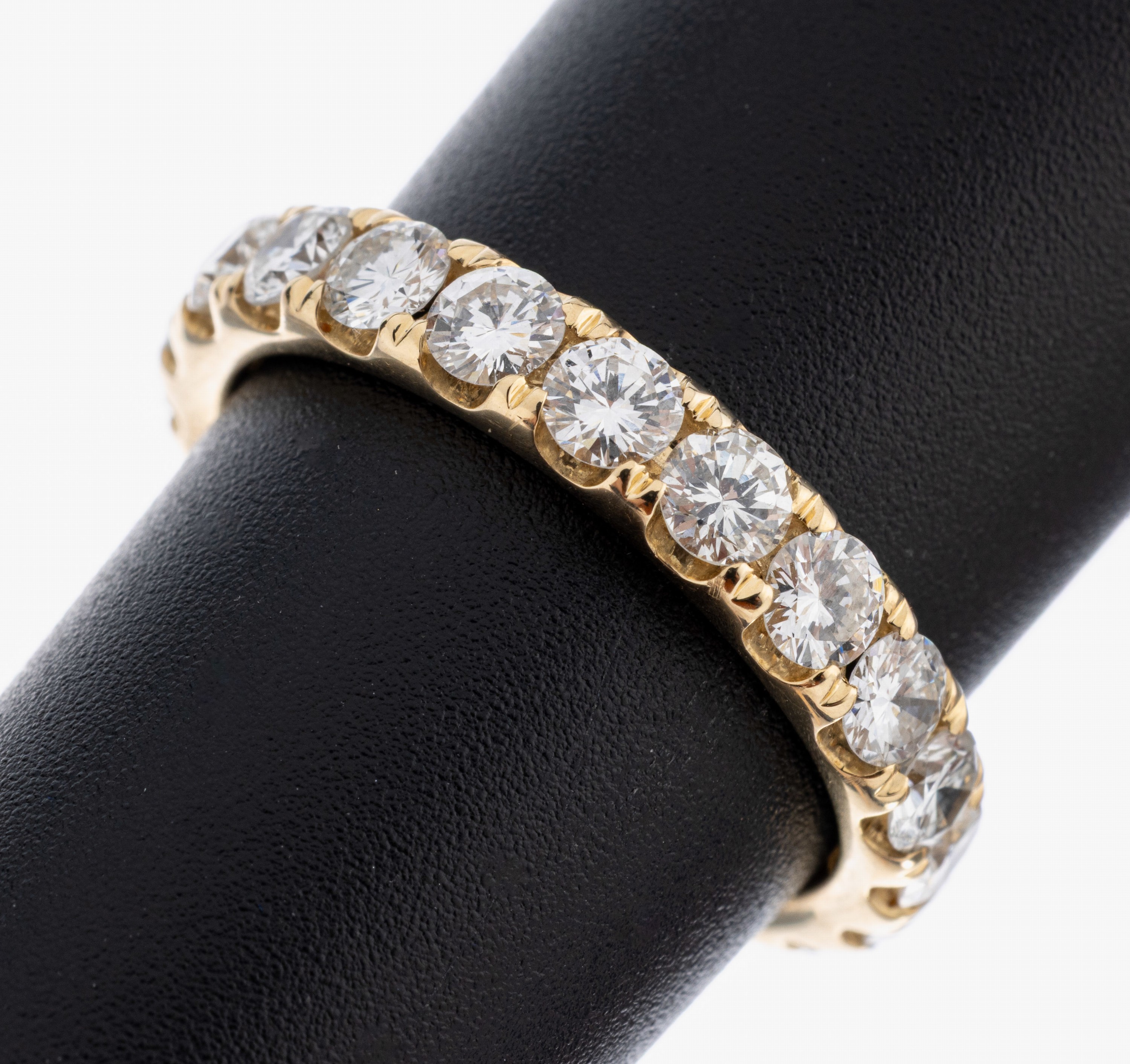 Image 27058128 - 14 kt Gold Brillant-Memoryring, GG 585/000, 21 Brillanten zus. ca. 2.43 ct (grav.) ...