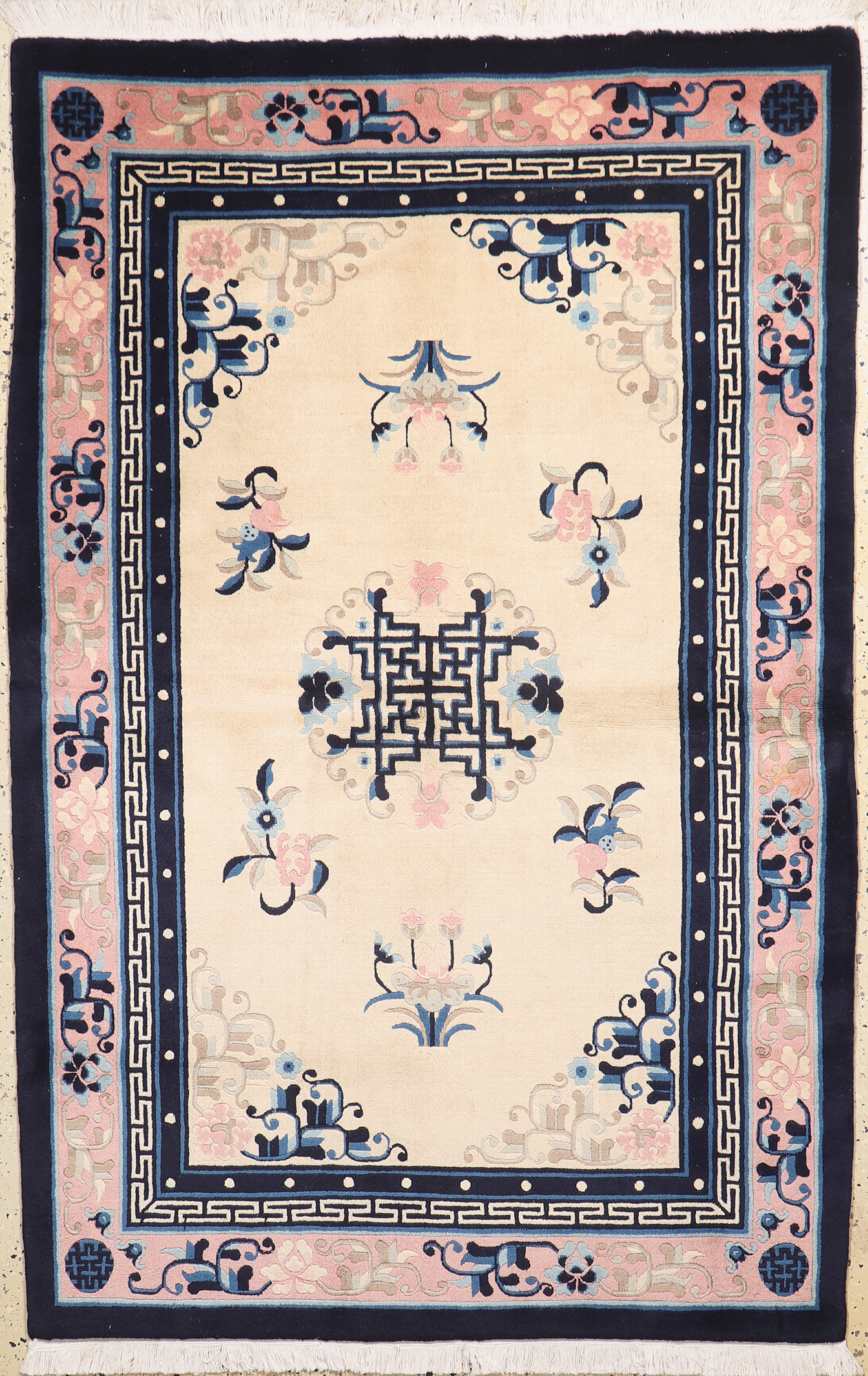 Image 27058149 - Antik Finish, China, Ende 20.Jhd, Wolle aufBaumwolle, ca. 188 x 120 cm, gereinigt, EHZ: ...