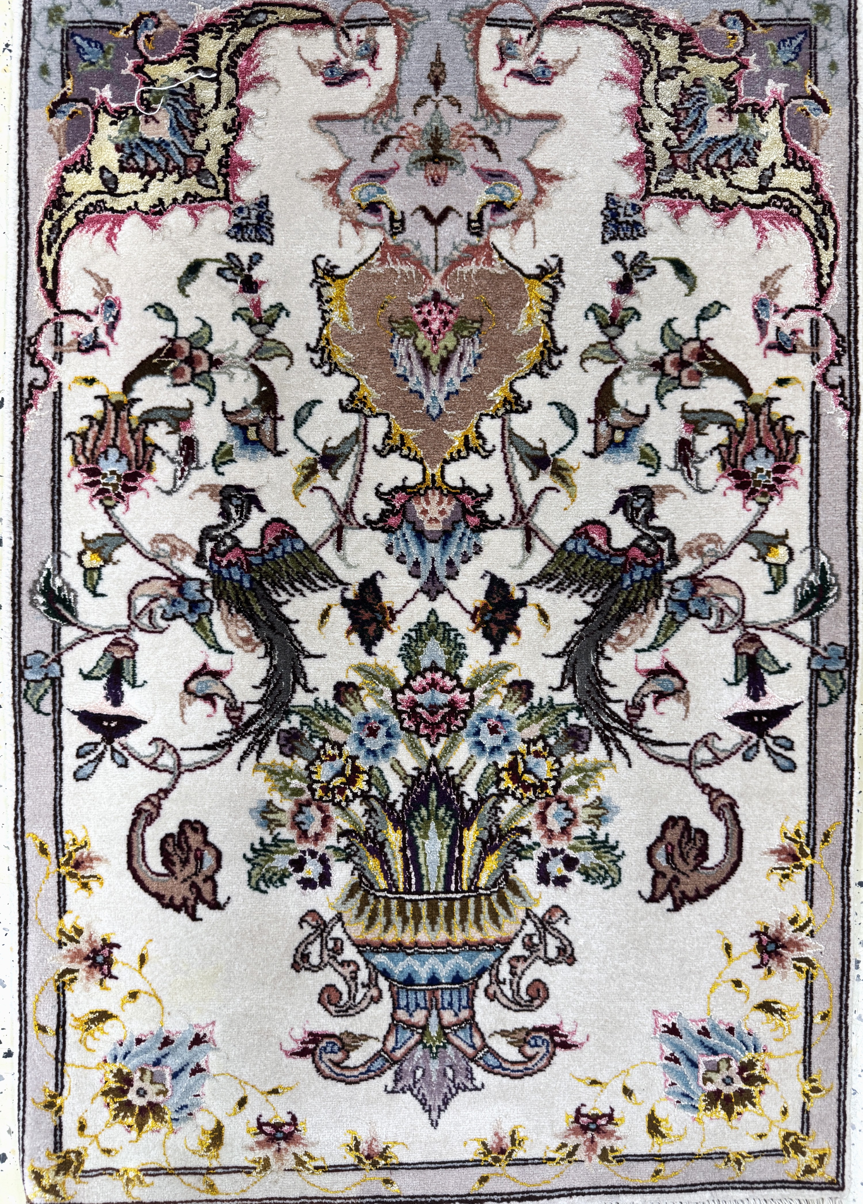 Detail g: 3 Lots Täbriz fein(50 Raj), Persien, Ende 20.Jhd, Korkwolle mit Seide, ca. 130 x 70 cm, EHZ: 2