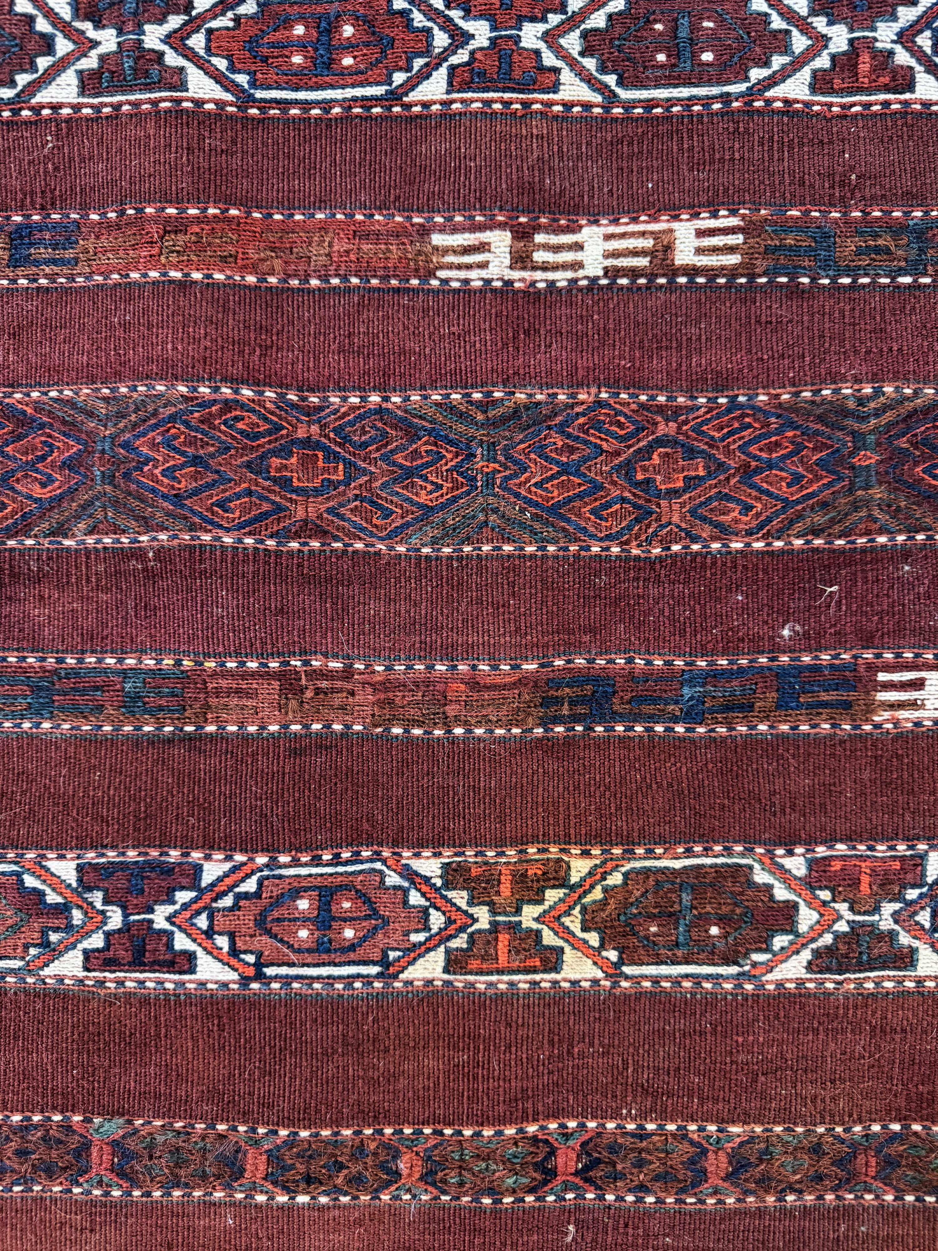 Detail c: 2 Lots Torba & Tschowal, Turkmenistan, Anfang 20.Jhd, Wolle auf Wolle, ca. 114 x 85 cm, EHZ: 2