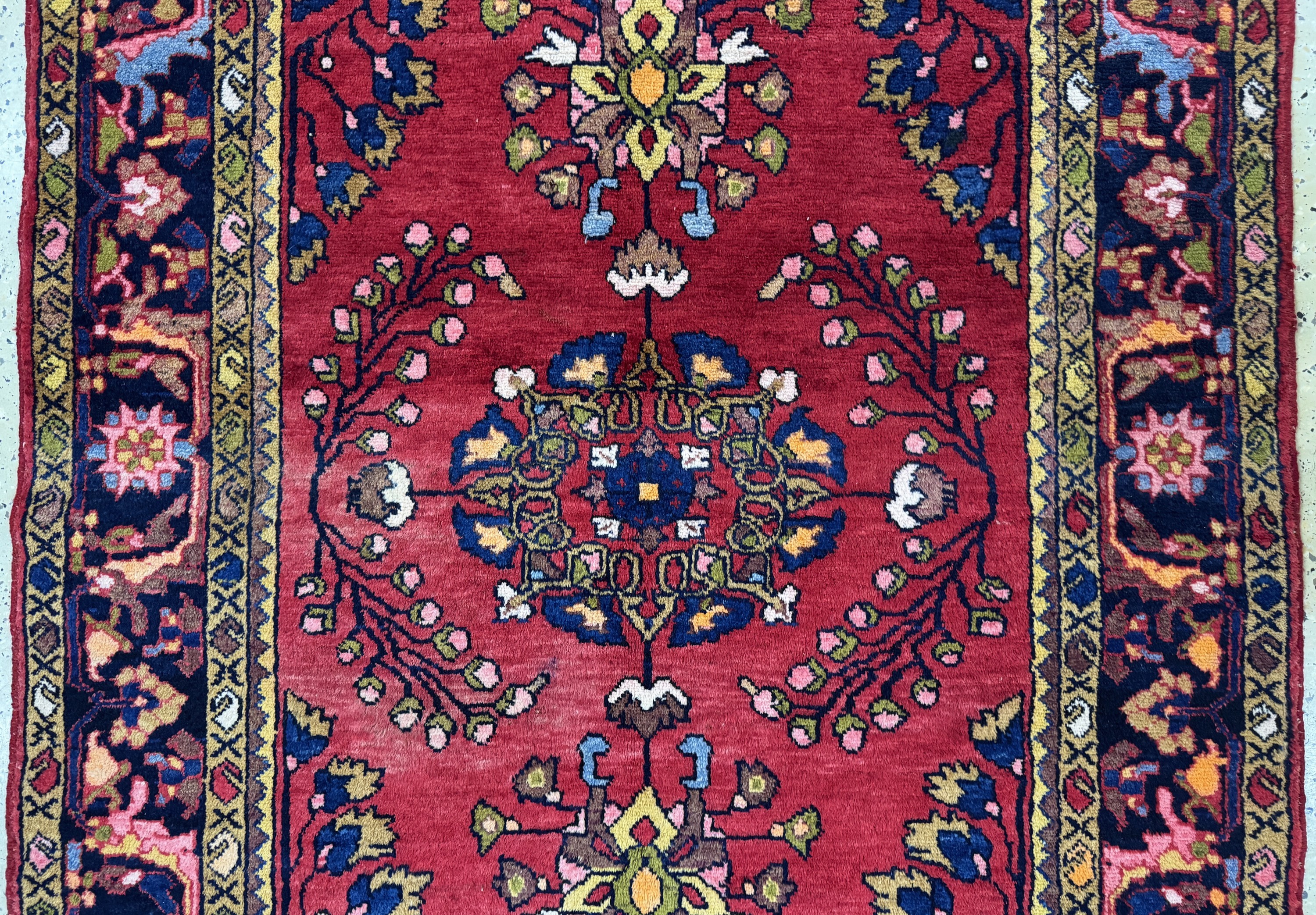 Detail b: Lilian, Persien, Mitte 20.Jhd, Wolle auf Baumwolle, ca. 259 x 137 cm, EHZ: 2